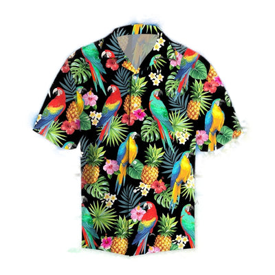 Chemise Hawaienne Perroquets et Ananas