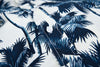 Chemise Hawaienne Blanche Palmiers Bleus