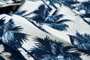 Chemise Hawaienne Blanche Palmiers Bleus