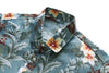 Chemise Hawaienne Bleue à Fleurs d'Hibiscus