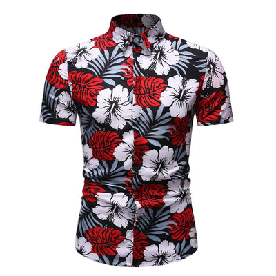 Chemise Hawaienne 'Feuillage Floral'